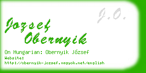 jozsef obernyik business card
